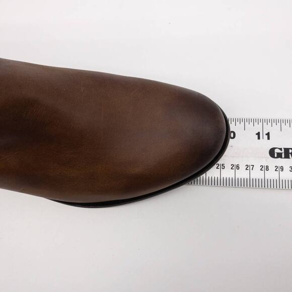 Frye Women's Carly Leather Double Zip Leather Ankle Boots 6.5 Cognac Brown - Picture 11 of 12